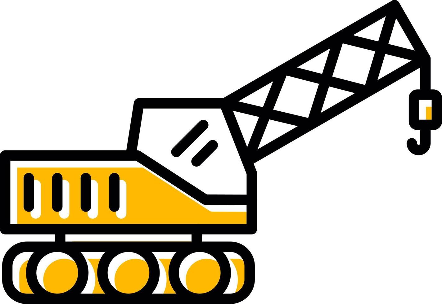 conception d'icône créative de grue vecteur