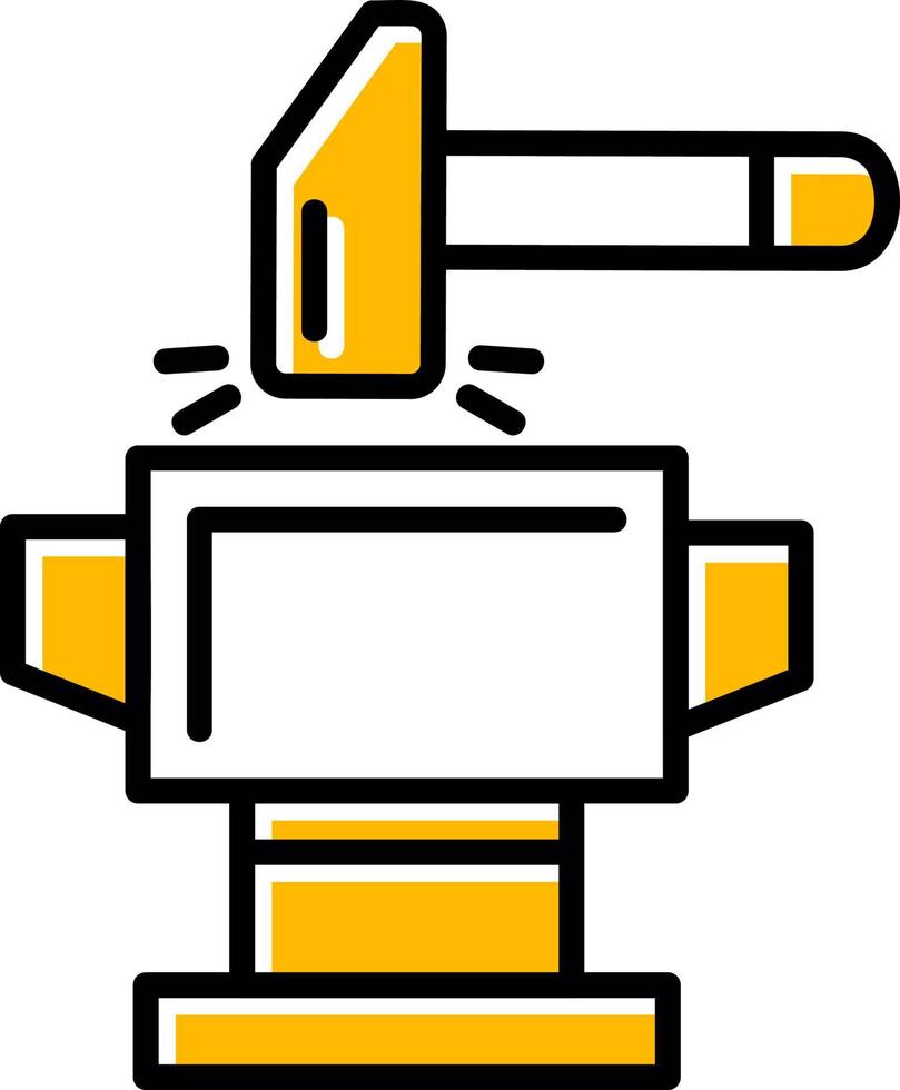 conception d'icône créative forgeron vecteur