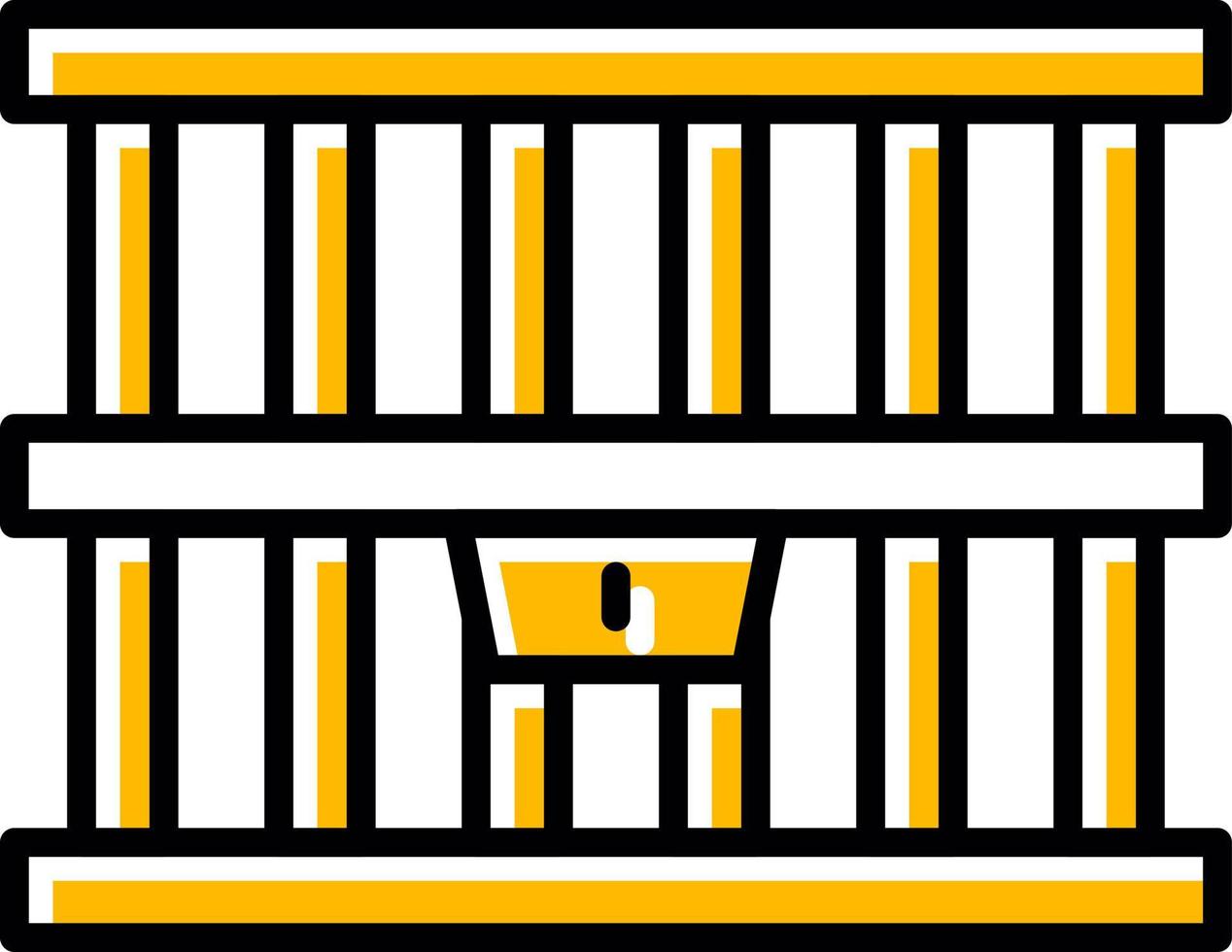 conception d'icône créative de prison vecteur