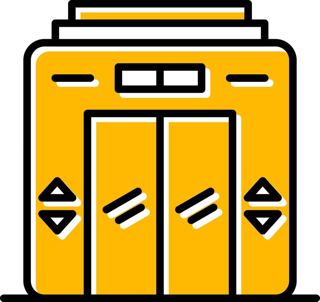conception d'icône créative d'ascenseur vecteur