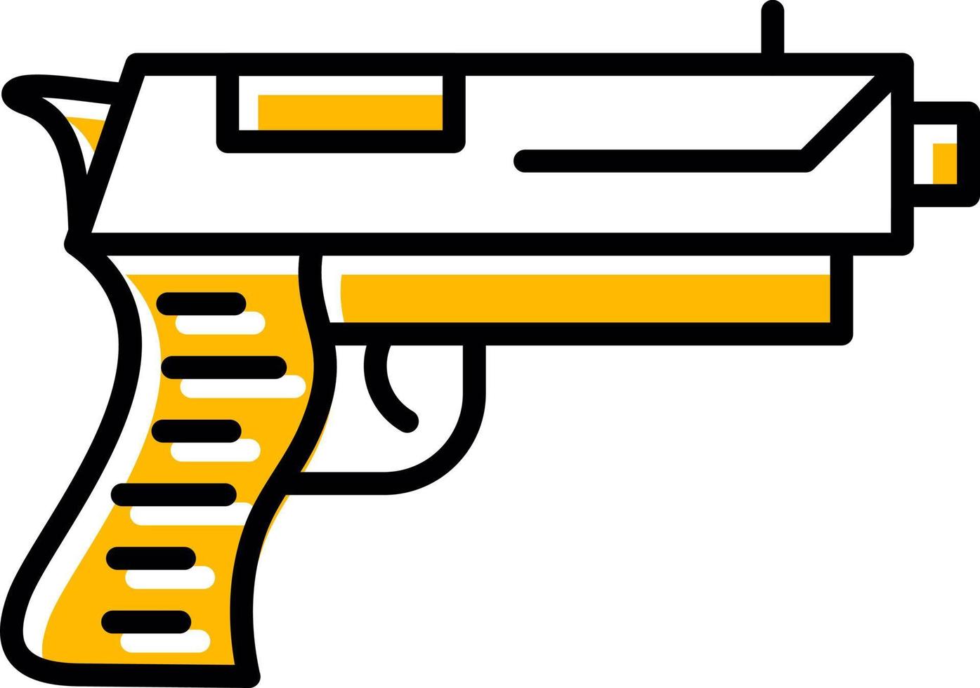 conception d'icônes créatives d'armes à feu vecteur