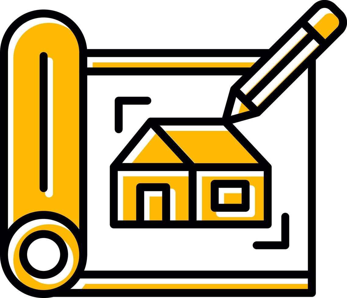 conception d'icône créative de croquis de maison vecteur