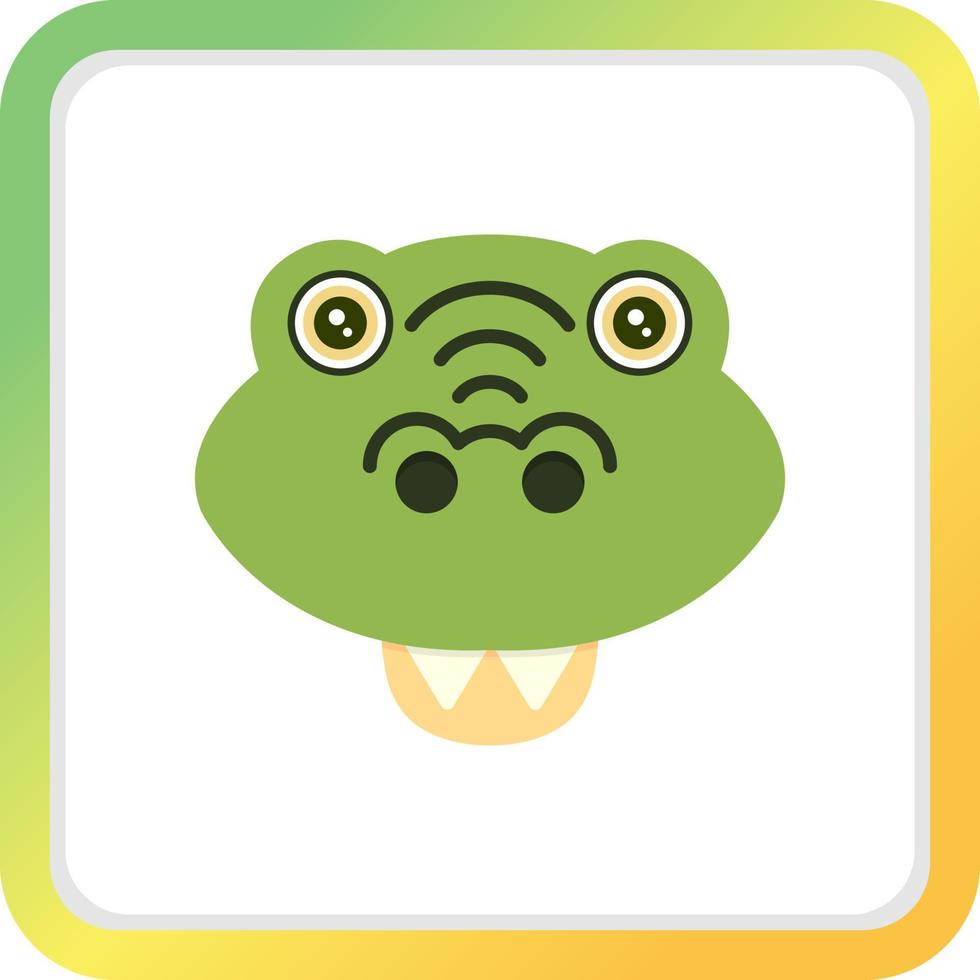 conception d'icône créative crocodile vecteur
