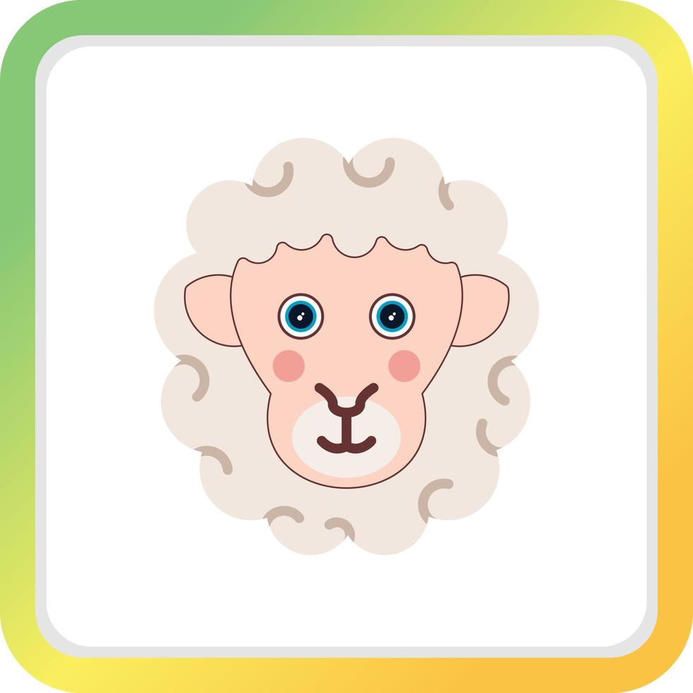 conception d'icône créative mouton vecteur
