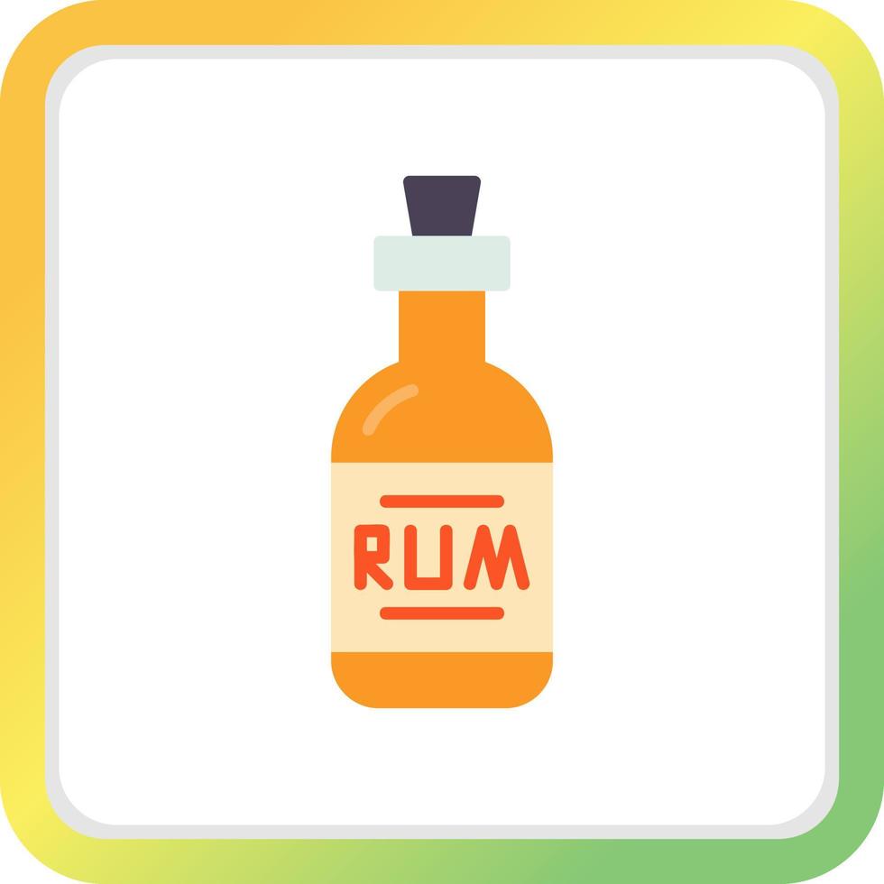 conception d'icône créative de rhum vecteur