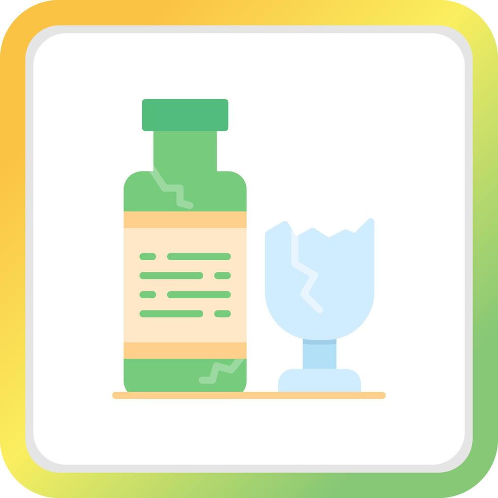conception d'icône créative de bouteille en verre vecteur