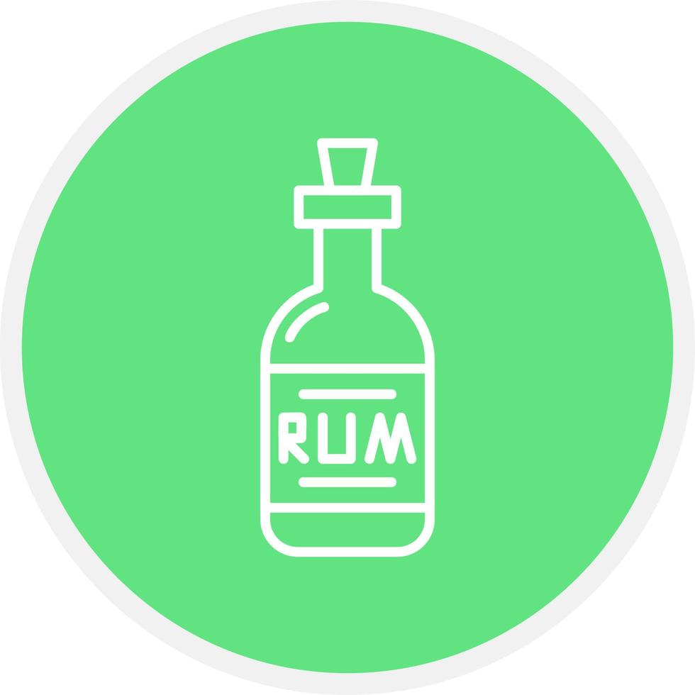 conception d'icône créative de rhum vecteur