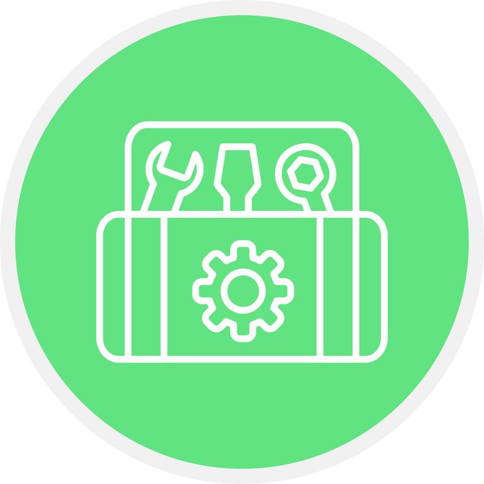 conception d'icônes créatives de boîte à outils vecteur