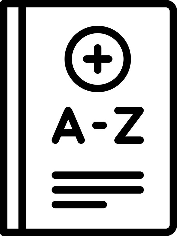 icône de ligne pour la terminologie vecteur