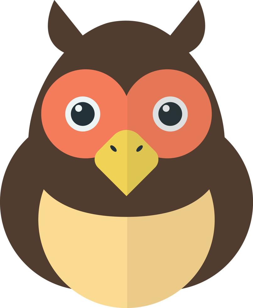 illustration de hibou dans un style minimaliste vecteur