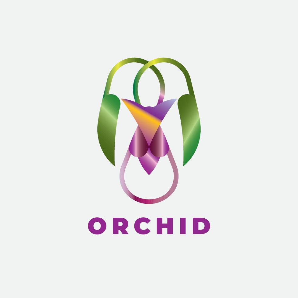 logo de parfum tulipe et fleur aromatique vecteur
