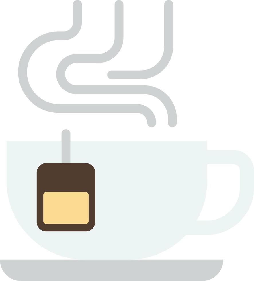 illustration de tasse de thé chaud dans un style minimal vecteur