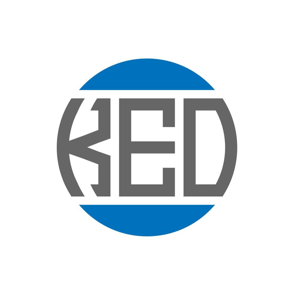 création de logo de lettre keo sur fond blanc. concept de logo de cercle d'initiales créatives keo. conception de lettre keo. vecteur