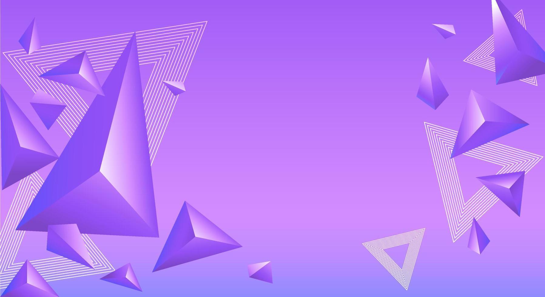 fond triangulaire violet vecteur