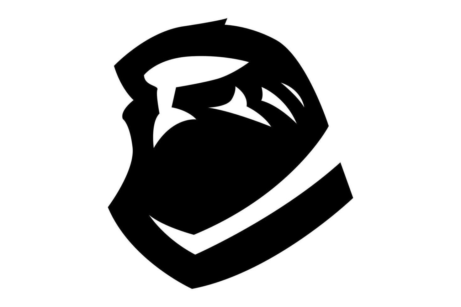 logo vectoriel faucon noir et blanc