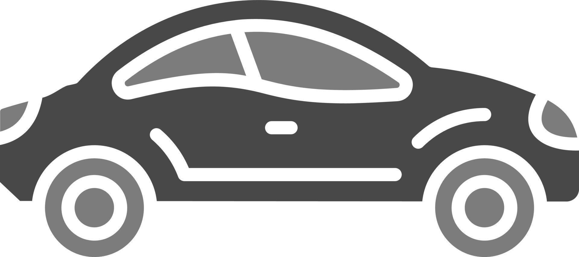 nouvelle icône de glyphe de voiture en niveaux de gris vecteur