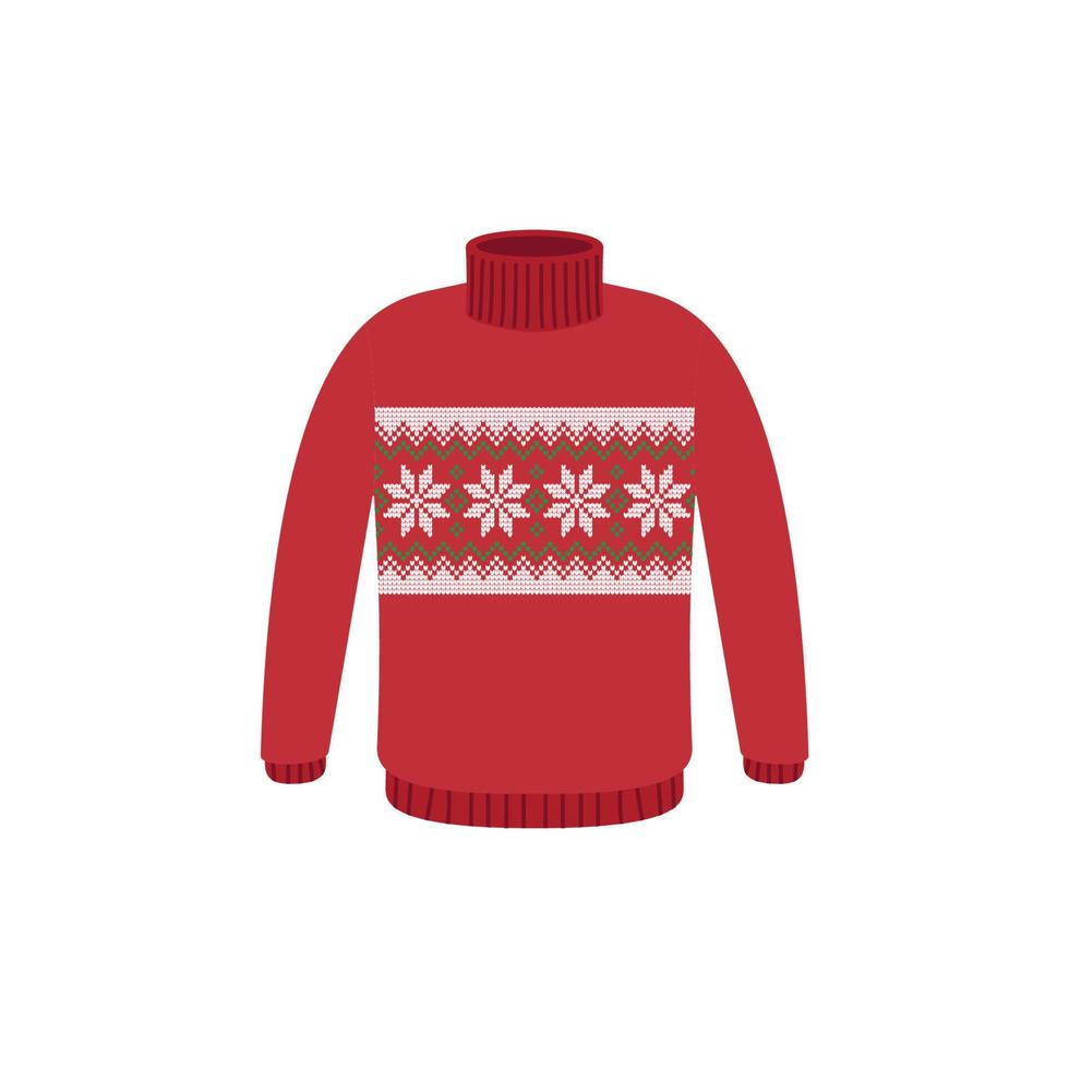 chandails laids de vecteur pour la fête de Noël. pulls tricotés avec des motifs d'hiver esp
