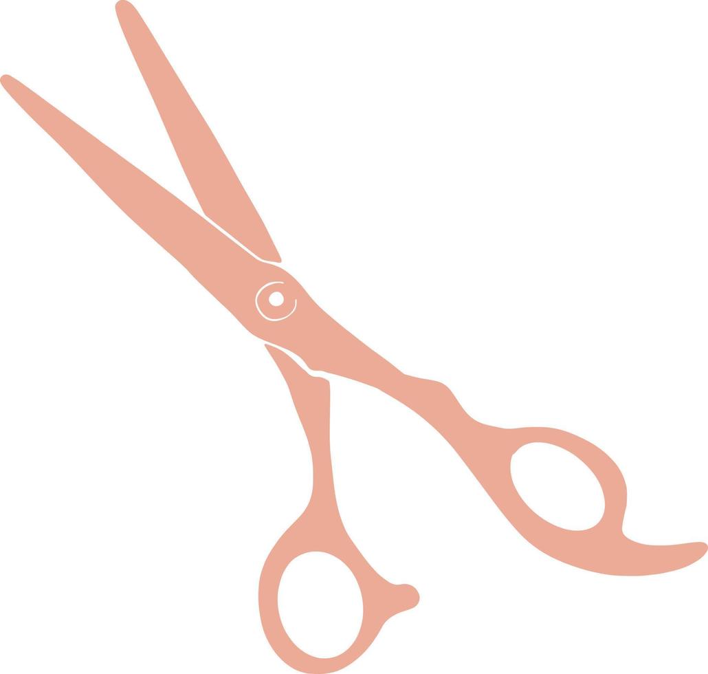 illustration de ciseaux à cheveux pêche vecteur