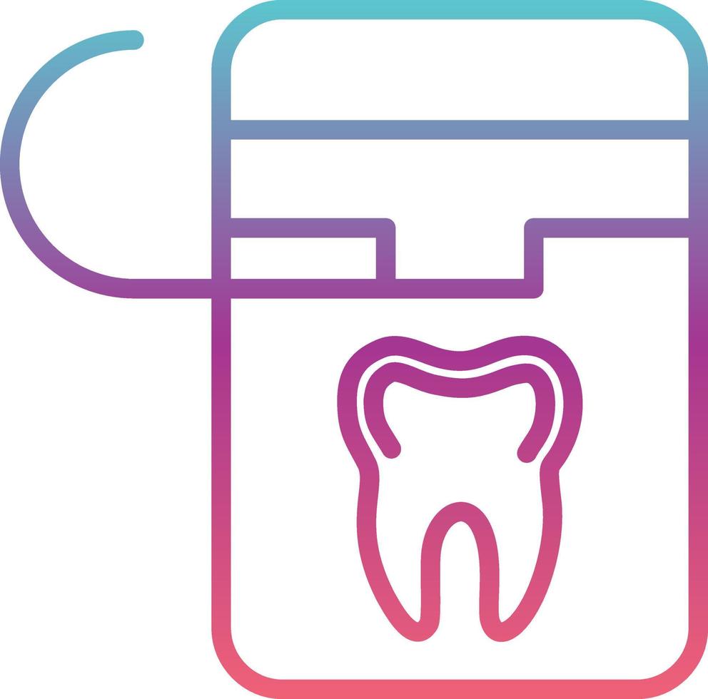 icône de vecteur de fil dentaire