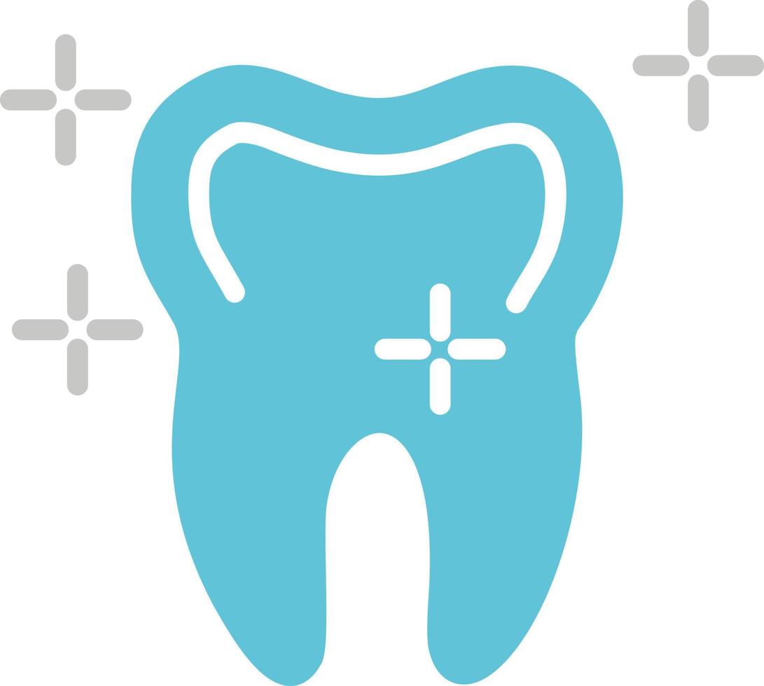 icône de vecteur de dent fraîche
