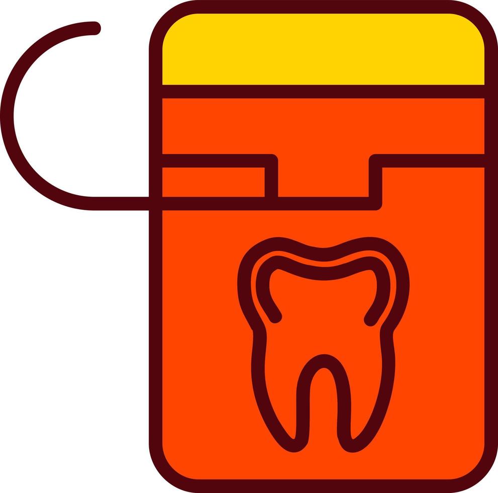 icône de vecteur de fil dentaire