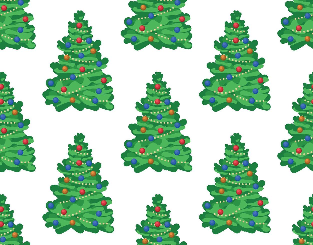 modèle plat sans soudure de vecteur avec des icônes de bonne année et le jour de noël