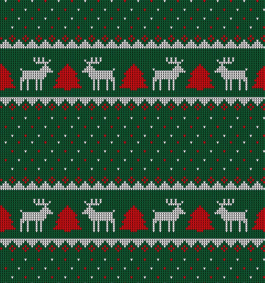 motif tricoté de noël et du nouvel an en vache. conception de pull en tricot de laine. papier peint papier d'emballage impression textile. vecteur