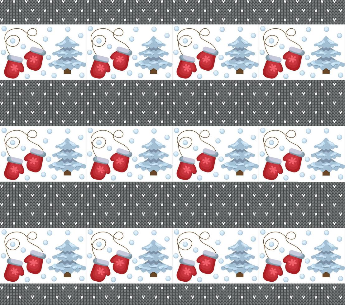 motif de noël et nouvel an tricoté esp 10 vecteur