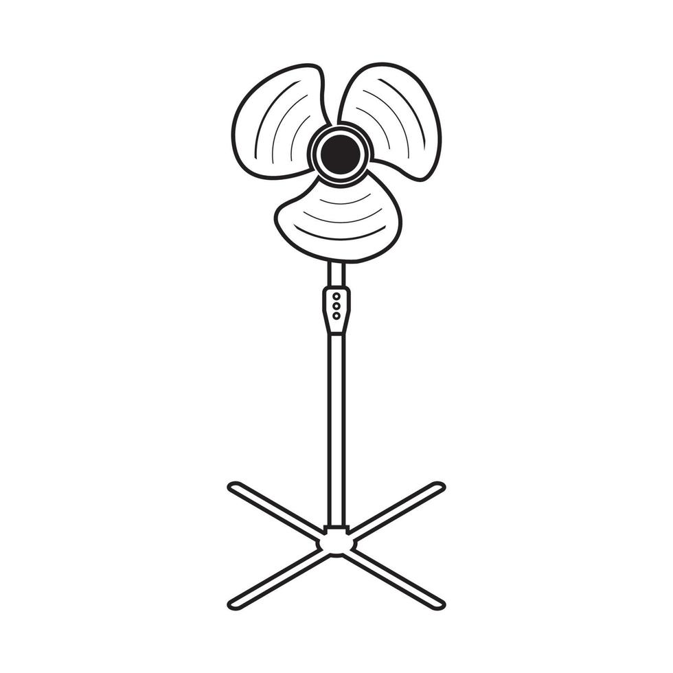 vecteur d'icône de ventilateur