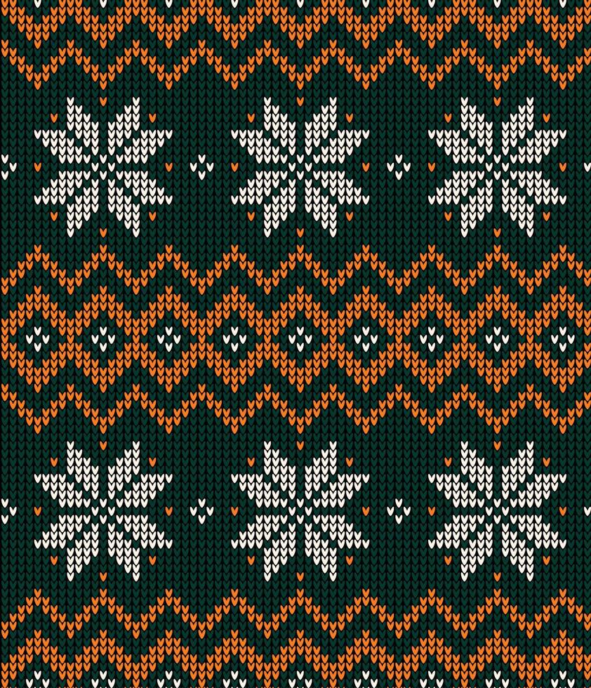modèle tricoté de noël et du nouvel an. conception de pull en tricot de laine. papier peint papier d'emballage impression textile. vecteur