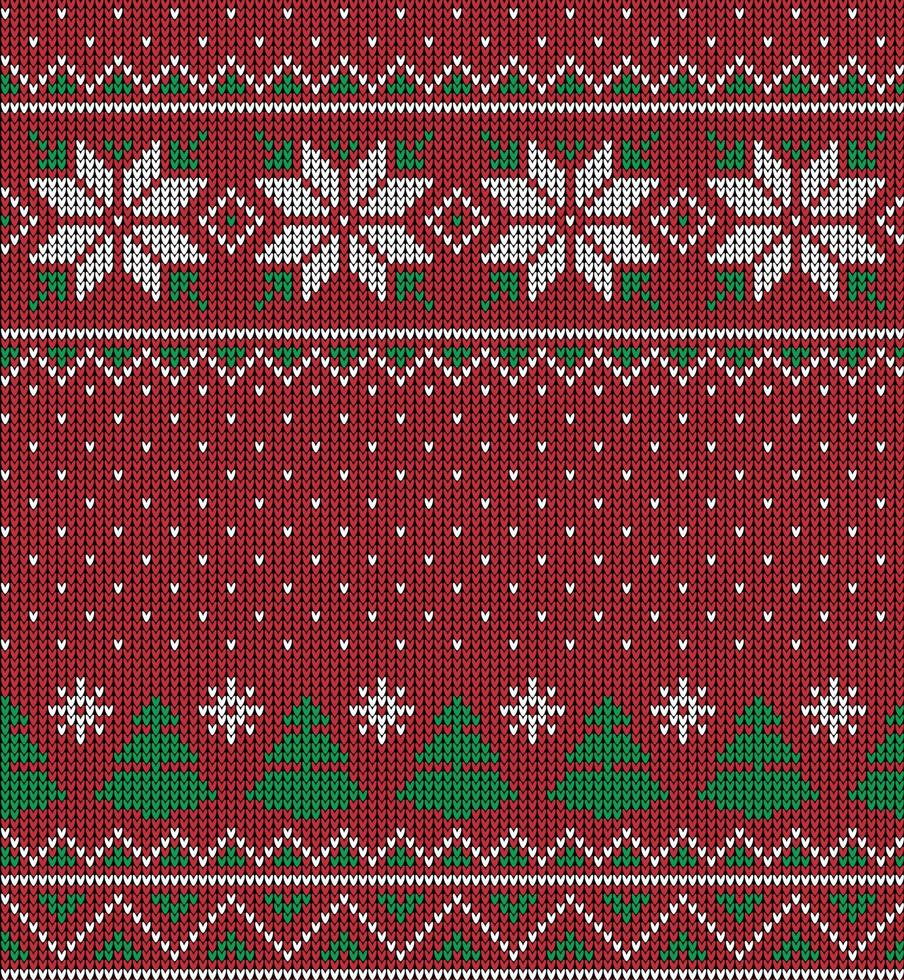 motif tricoté de noël et du nouvel an en vache. conception de pull en tricot de laine. papier peint papier d'emballage impression textile. vecteur