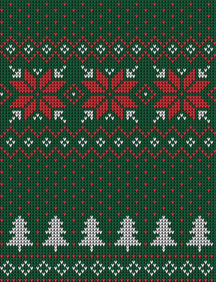 motif tricoté de noël et du nouvel an en vache. conception de pull en tricot de laine. papier peint papier d'emballage impression textile. vecteur