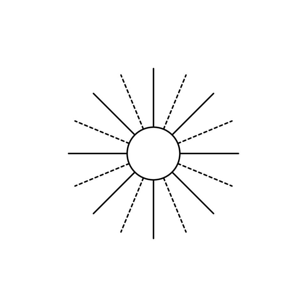 icône de feux d'artifice de vecteur de contour isolé sur fond blanc.