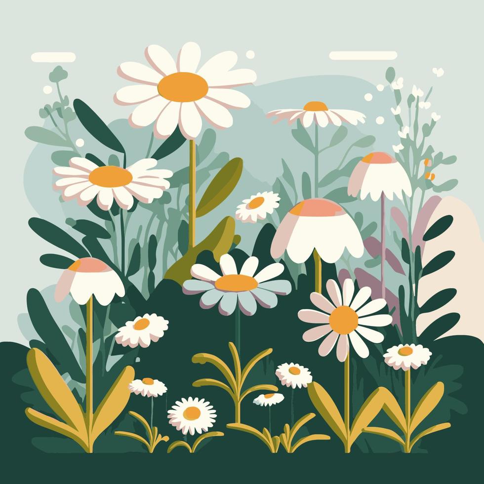 illustration de fond nature fleurs de camomille blanche 16088790 -  Telecharger Vectoriel Gratuit, Clipart Graphique, Vecteur Dessins et  Pictogramme Gratuit