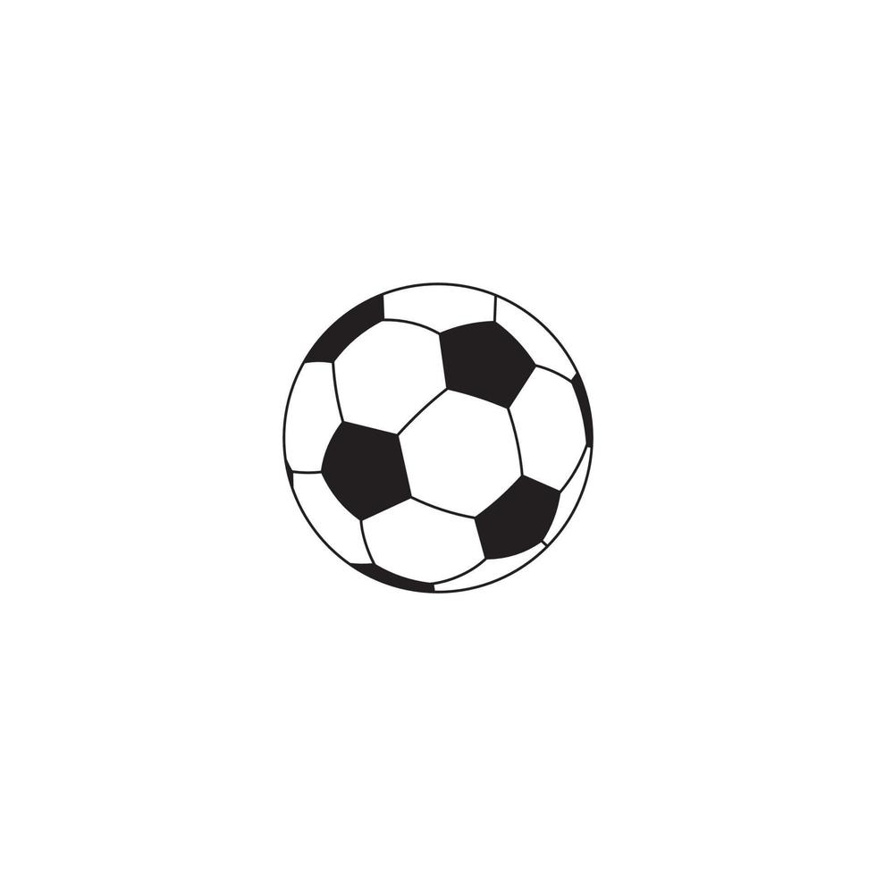 conception de logo ou d'icône de ballon de football vecteur