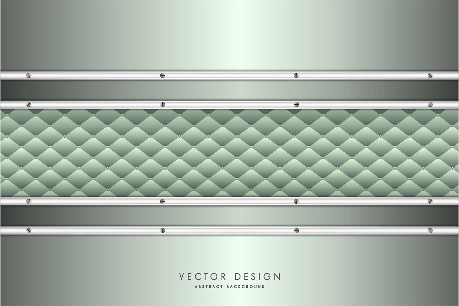 fond métallique vert et argent moderne vecteur