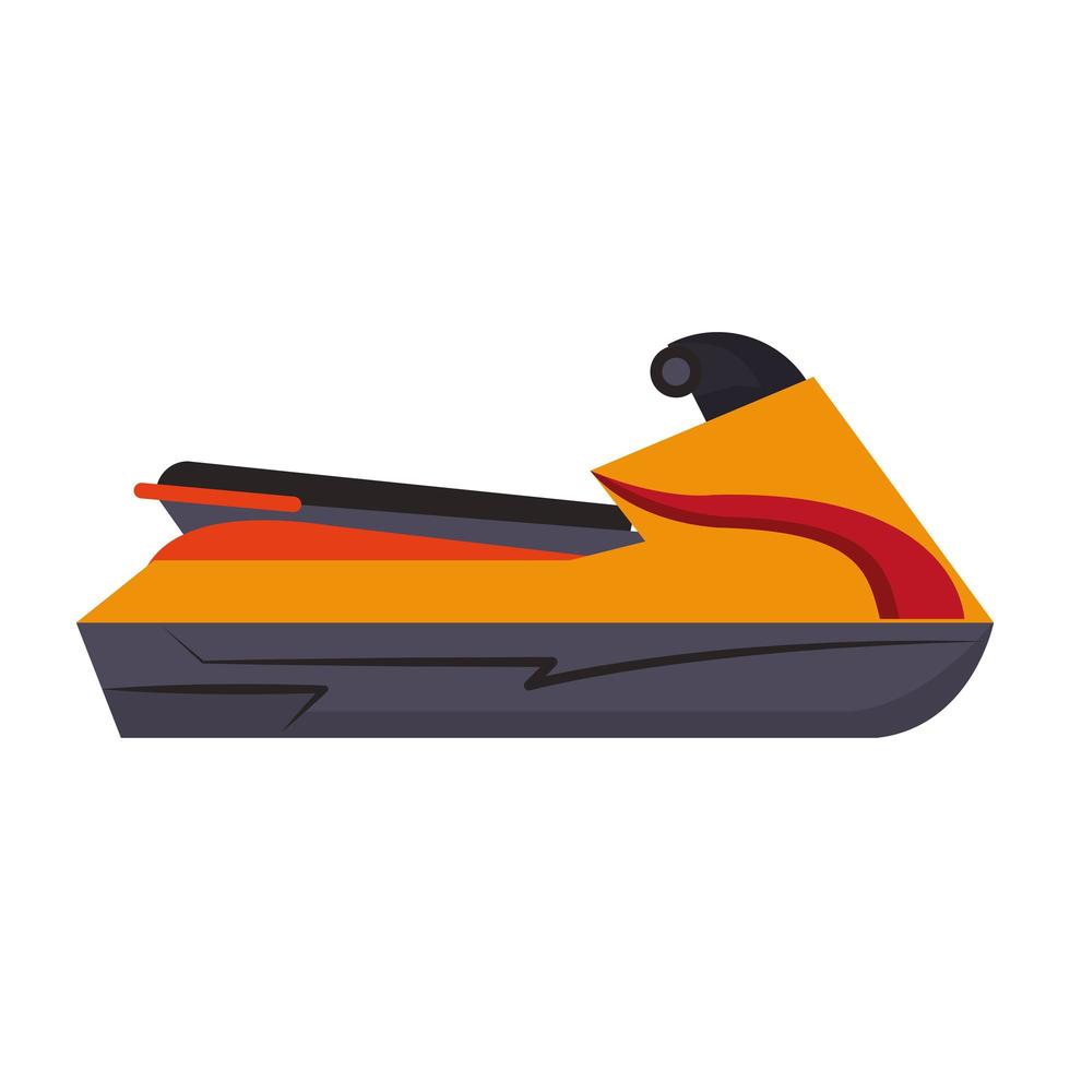 moto de sport nautique jetski vecteur