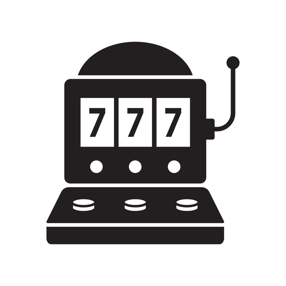 modèles de conception de vecteur d'icône de machine à sous