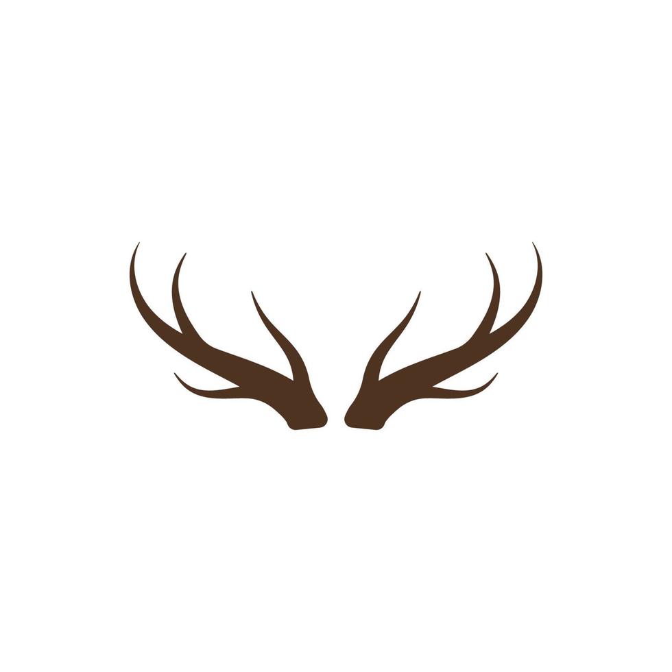 bois de cerf logo vecteur icône illustration