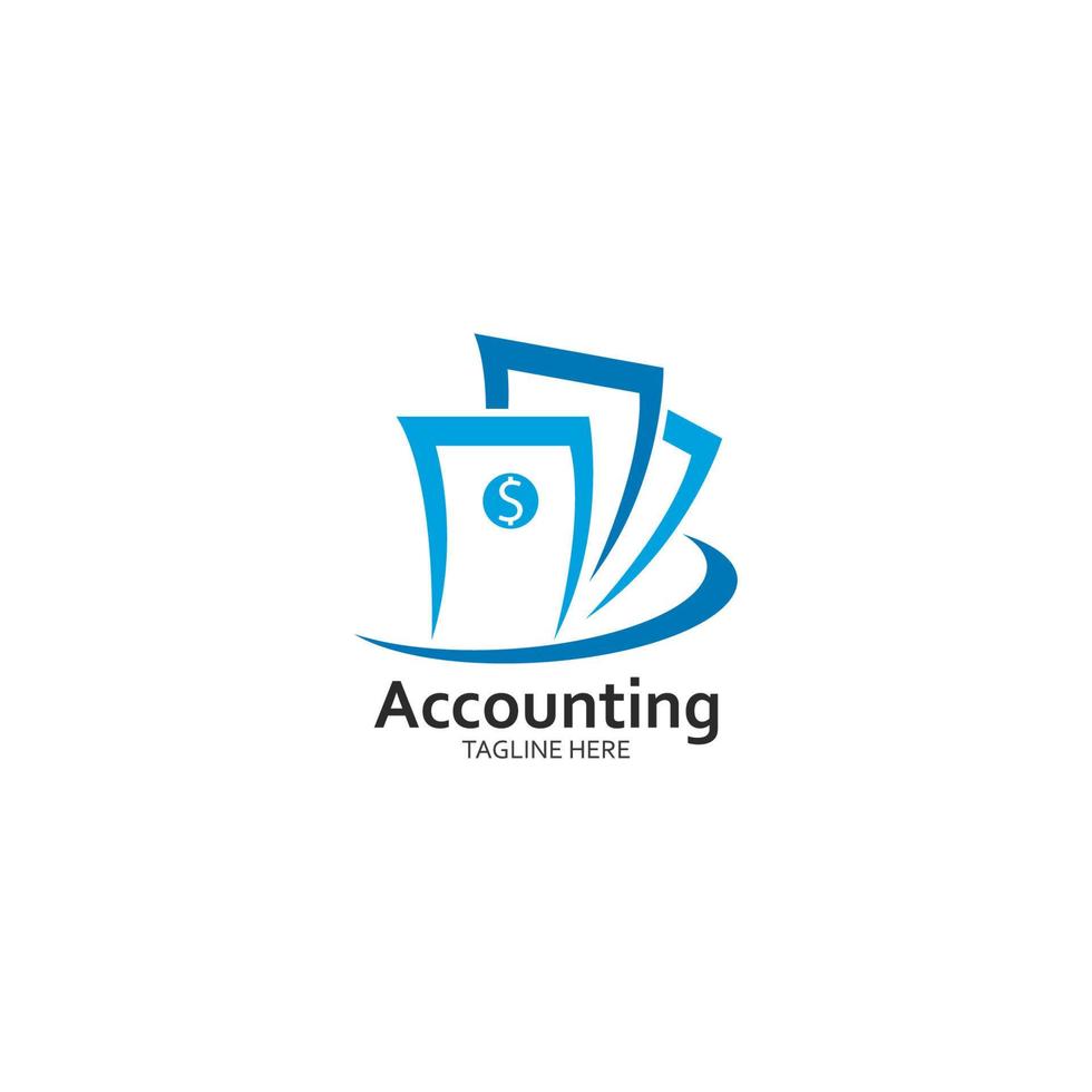 illustration vectorielle de modèle de logo comptable et financier d'entreprise vecteur