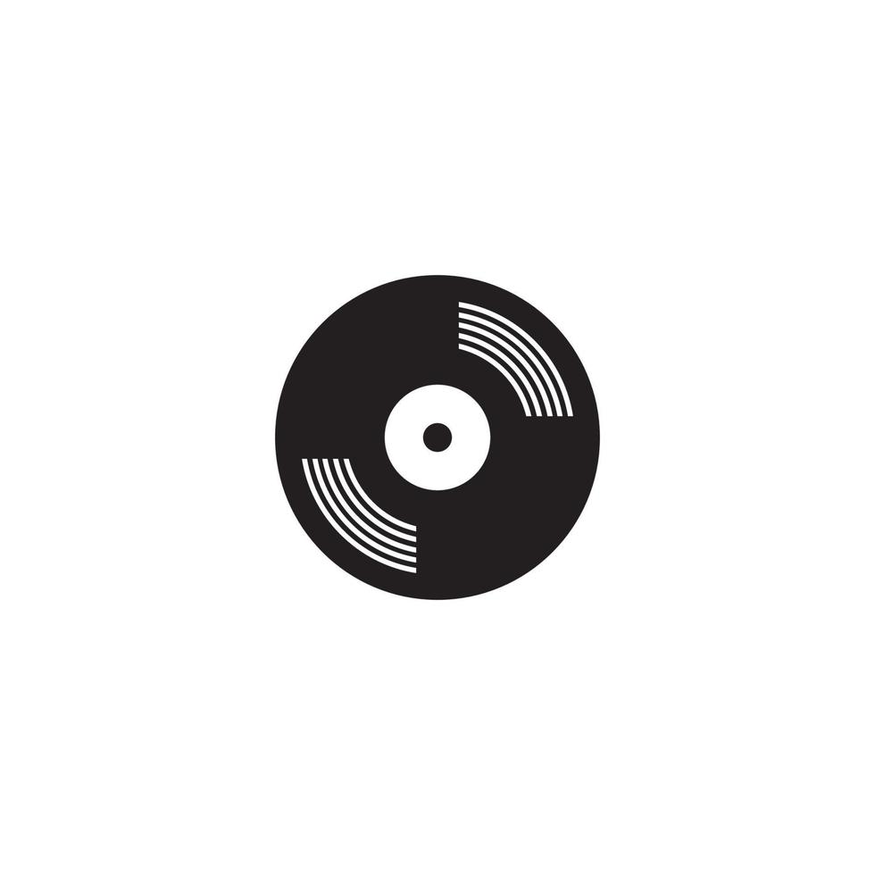 disque vinyle record musique logo vecteur icône illustration