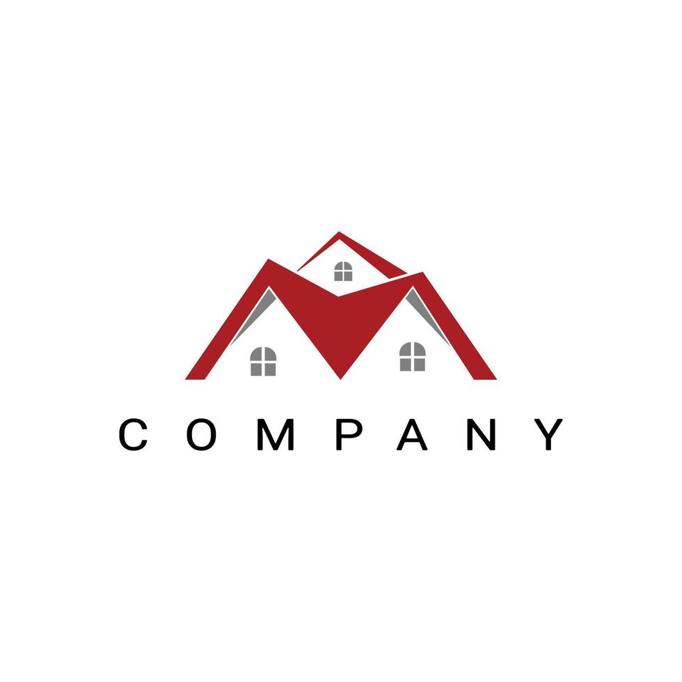 logo de constructeurs personnalisés, logo de maison, logo immobilier, modèle de logo de constructeurs de maisons vecteur