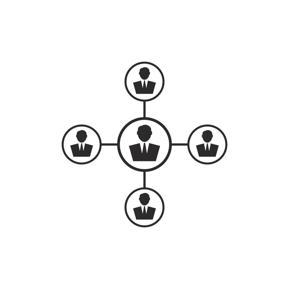 illustration vectorielle de partenariat de connexion d'affaires vecteur