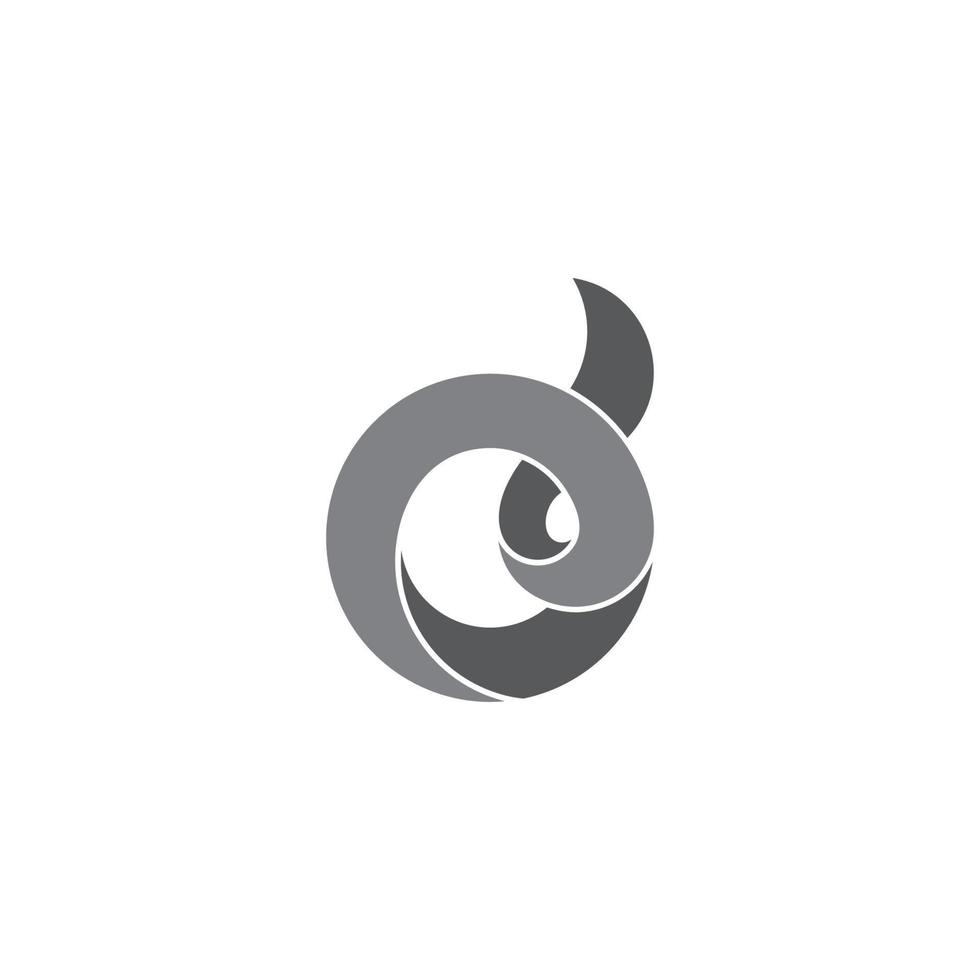 lettre od 3d ruban motion design symbole logo vecteur