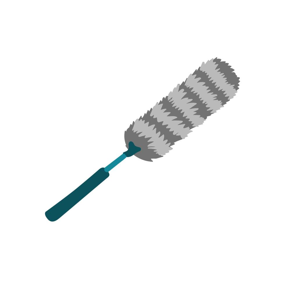 poussière de nettoyage de brosse vecteur