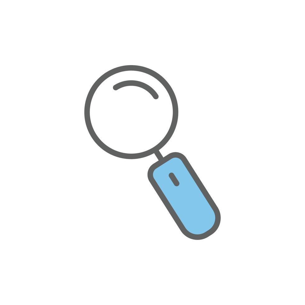 illustration d'icône de recherche colorée. style d'icône à deux tons. adapté aux applications, sites Web, applications mobiles. conception de vecteur simple modifiable