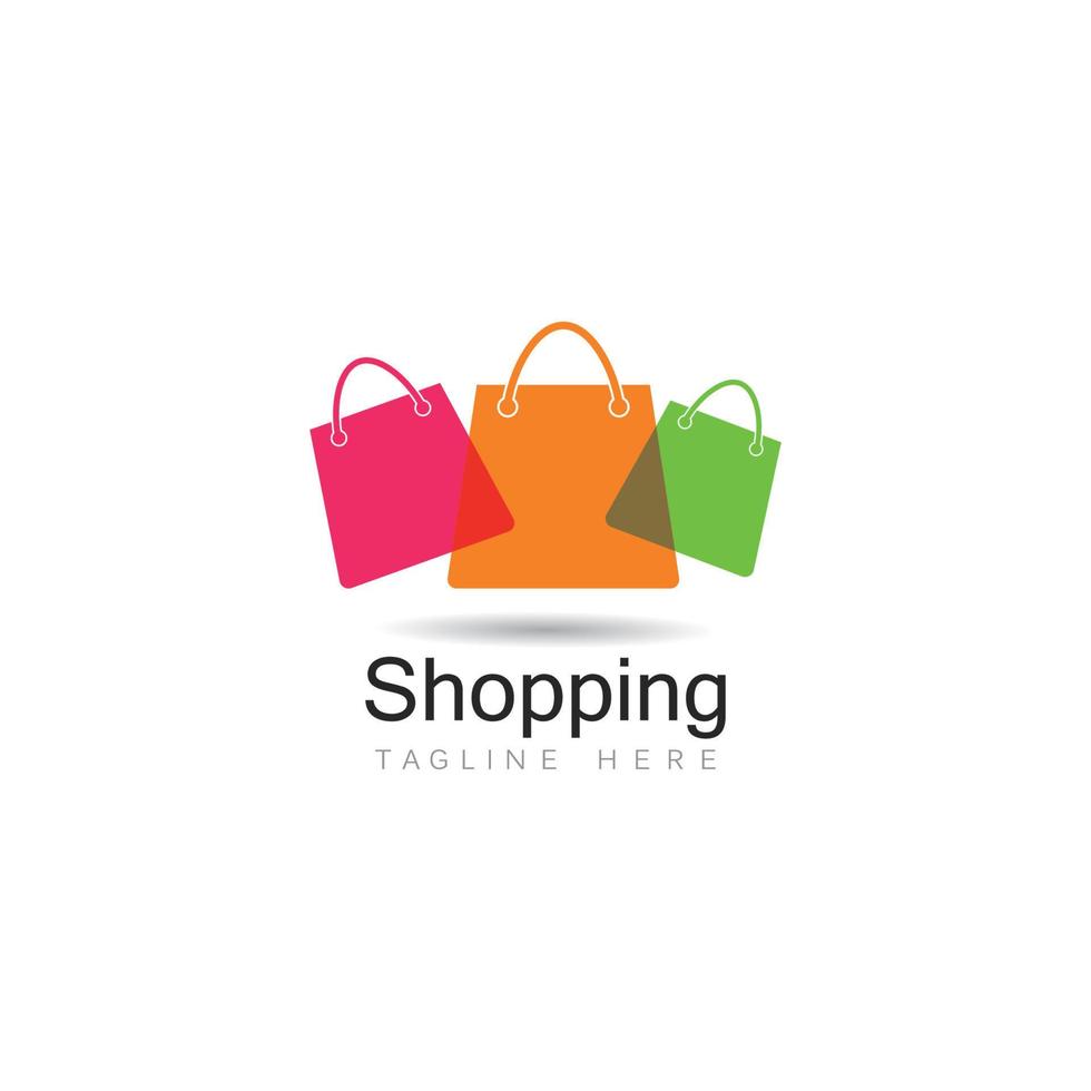 shopping logo vecteur icône illustration