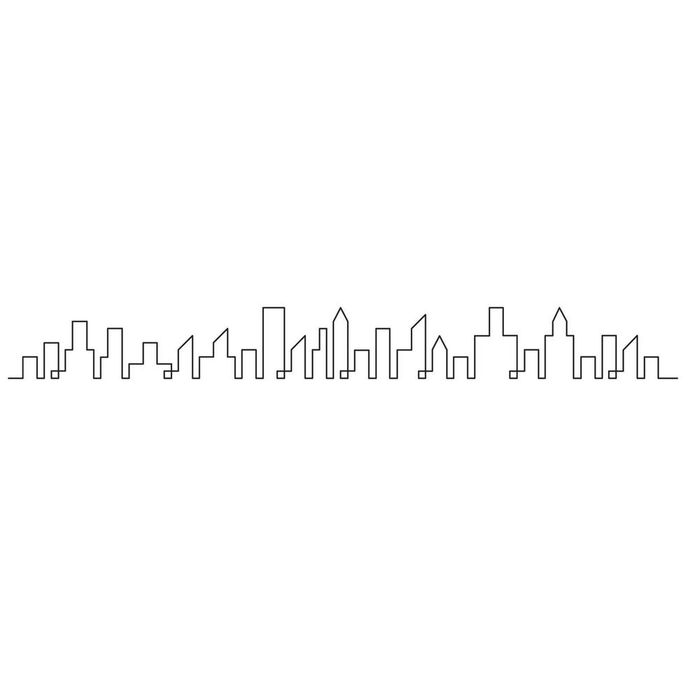 illustration vectorielle de ville moderne skyline concept vecteur