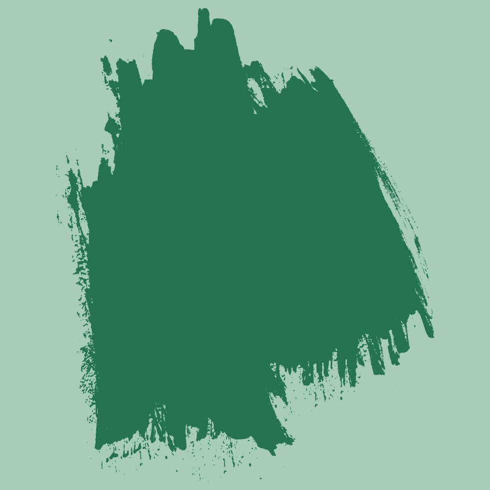 vecteur de coup de pinceau de couleur verte