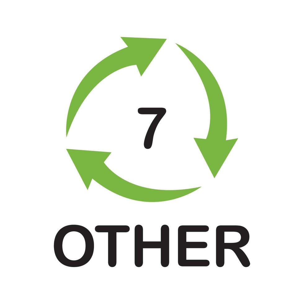 icône de recyclage, vecteur d'icône de recyclage, image d'icône de recyclage de style plat à la mode, illustration d'icône de recyclage
